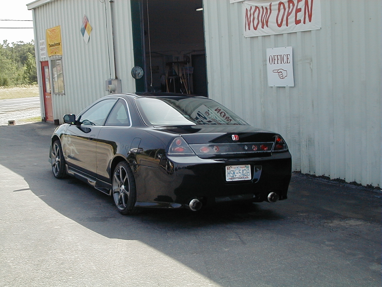 Rear view honda Accord