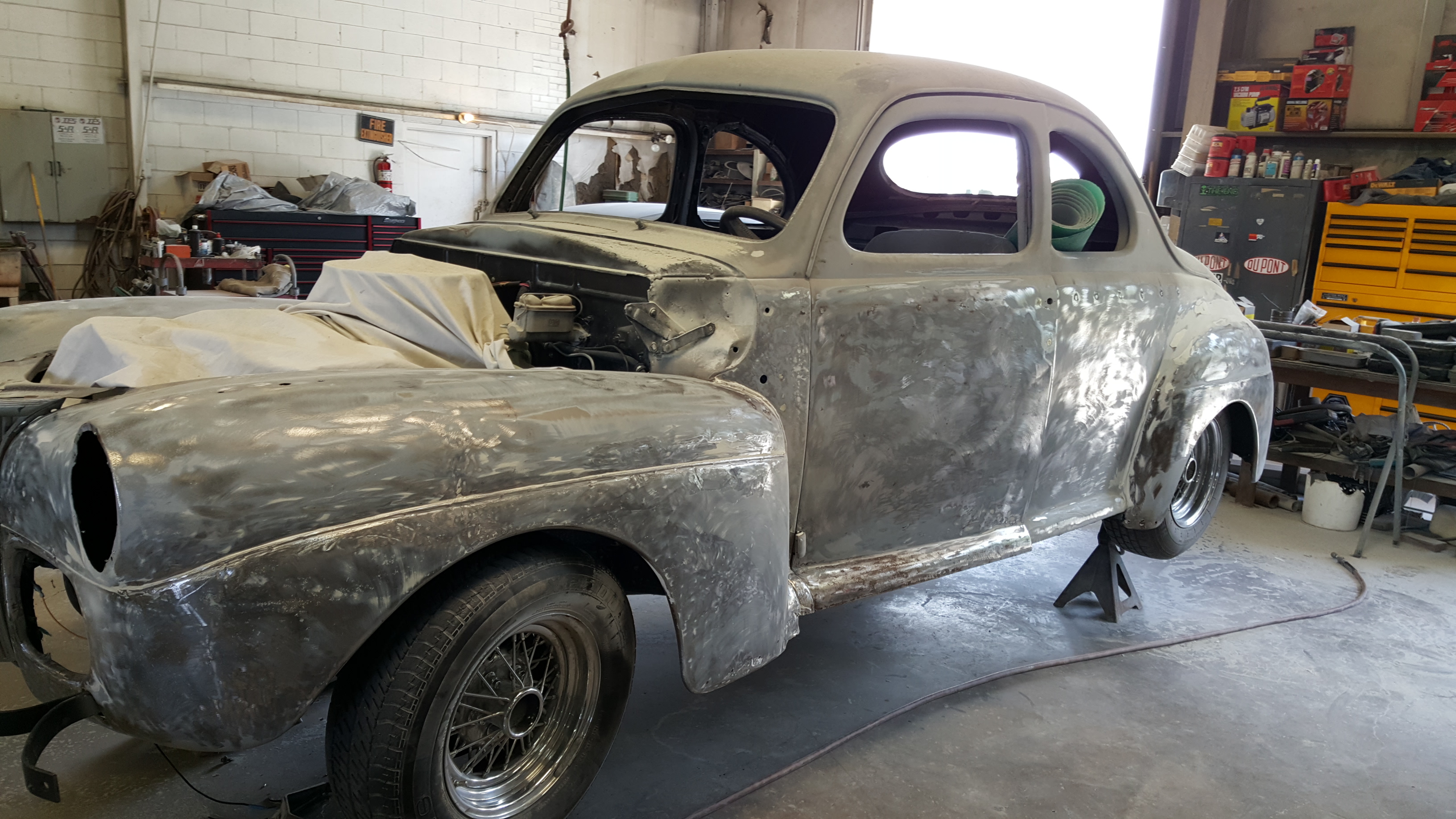 41 Ford stripped of paint